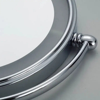 Sleek chrome led folding makeup mirror bathroom wall mount