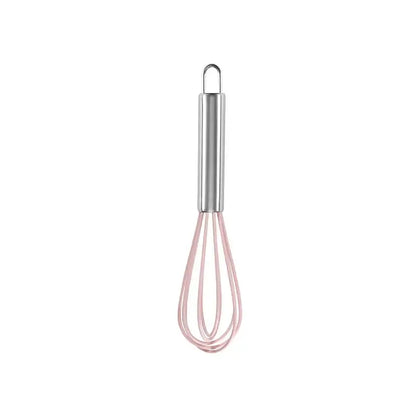 Colorful stainless steel silicone whisk mixer kitchen baking tool