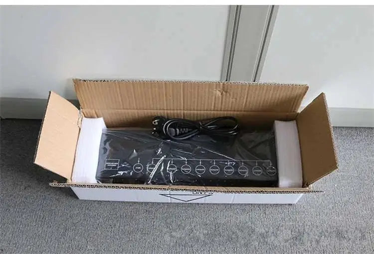 Black 8 port dmx signal amplifier splitter for living room lighting
