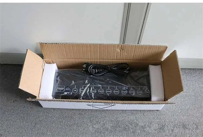 Black 8 port dmx signal amplifier splitter for living room lighting