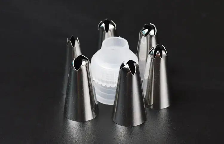 Teal 8pc silicone piping bag and nozzle set kitchen cake decorating