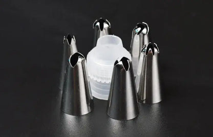 Teal 8pc silicone piping bag and nozzle set kitchen cake decorating