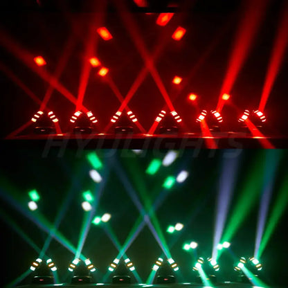 Modern 8x12w rgbw dual head led stage light for entertainment room