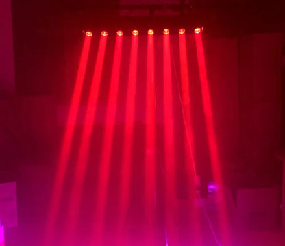 Modern black moving head led beam light party disco room