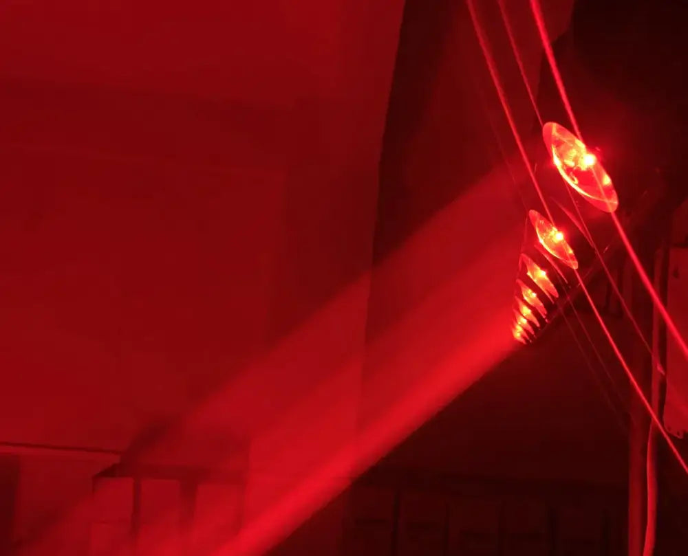 Modern black moving head led beam light party disco room