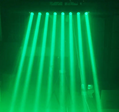 Modern black moving head led beam light party disco room