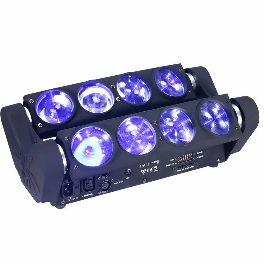 Black 8x15w rgbw spider moving head beam light party room dj bar