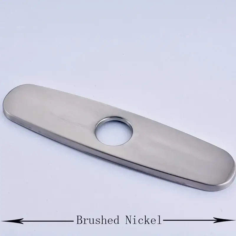 Sleek chrome nickel and gold sink faucet hole cover kitchen deck plate