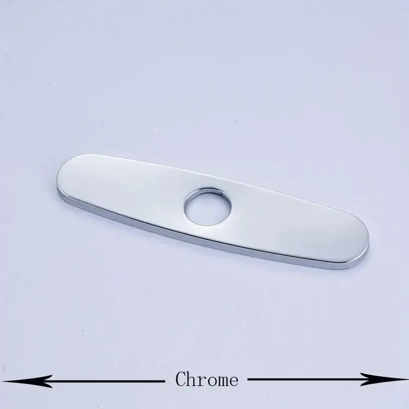 Sleek chrome nickel and gold sink faucet hole cover kitchen deck plate