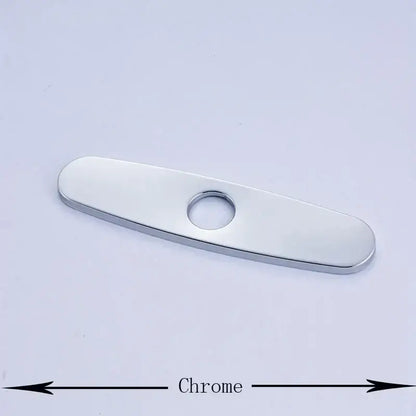 Sleek chrome nickel and gold sink faucet hole cover kitchen deck plate
