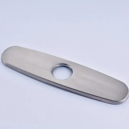 Sleek chrome nickel and gold sink faucet hole cover kitchen deck plate