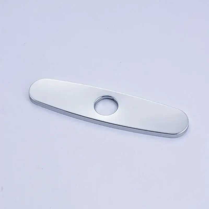 Sleek chrome nickel and gold sink faucet hole cover kitchen deck plate