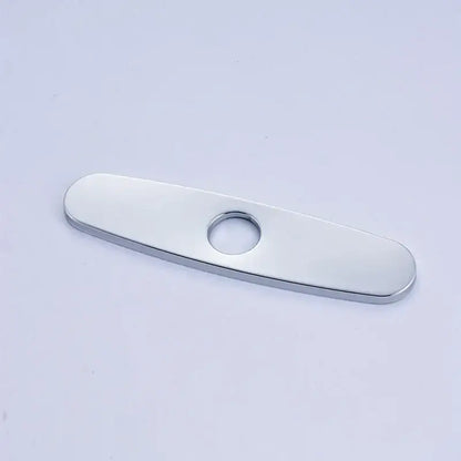 Sleek chrome nickel and gold sink faucet hole cover kitchen deck plate