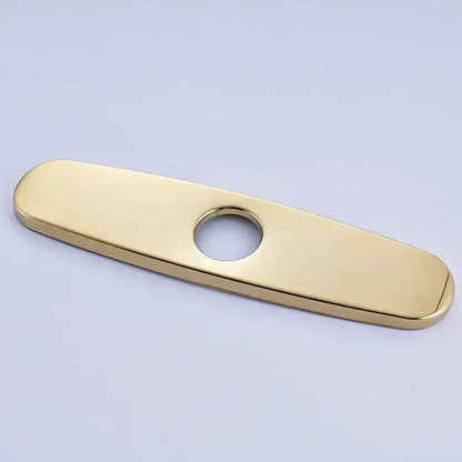 Sleek chrome nickel and gold sink faucet hole cover kitchen deck plate