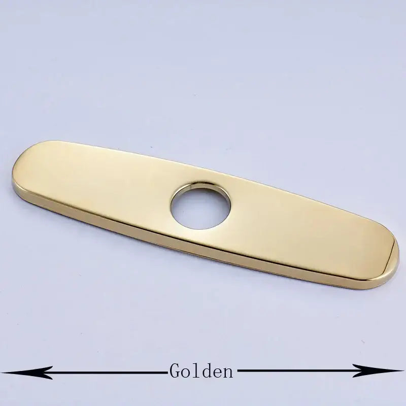 Sleek chrome nickel and gold sink faucet hole cover kitchen deck plate