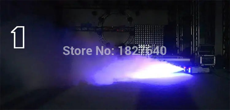Silver and black 900w rgb wireless fog machine for party room