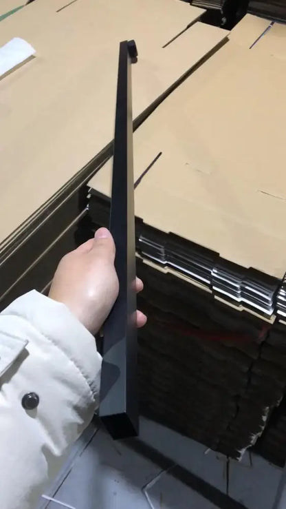Matte black metal tube-bar extend pipe for bathroom shower extension