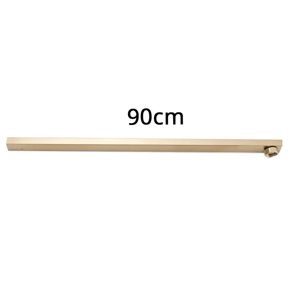 Matte black metal tube-bar extend pipe for bathroom shower extension