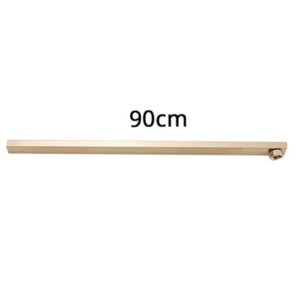 Matte black metal tube-bar extend pipe for bathroom shower extension