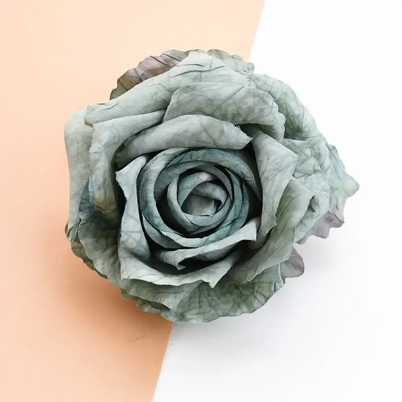 Pastel and purple 9cm silk roses artificial flowers wedding decor