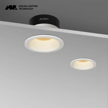 Modern white aluminum led recessed downlight for living room anti glare