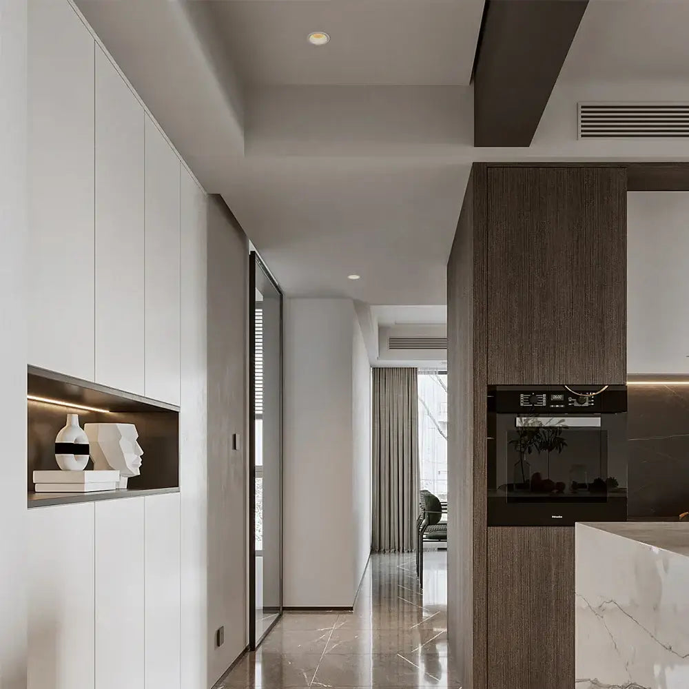 Modern white aluminum led recessed downlight for living room anti glare