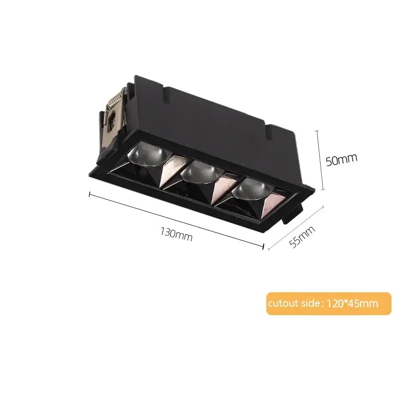 Modern white & black recessed spot light living room ceiling downlight
