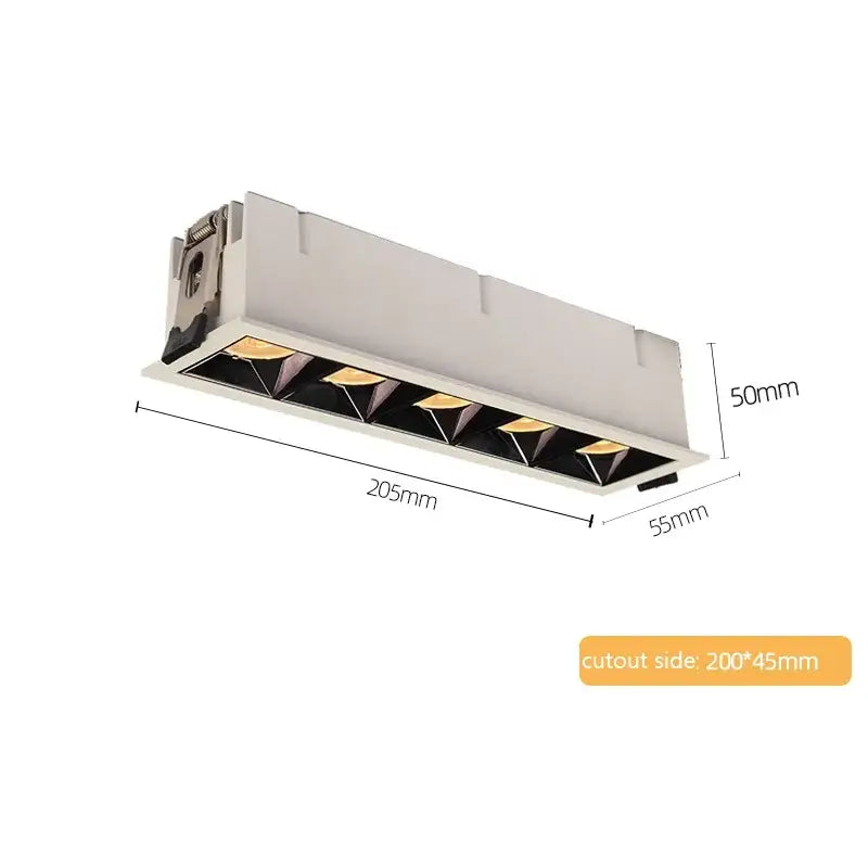 Modern white & black recessed spot light living room ceiling downlight