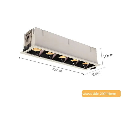 Modern white & black recessed spot light living room ceiling downlight
