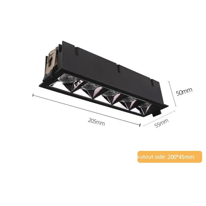 Modern white & black recessed spot light living room ceiling downlight