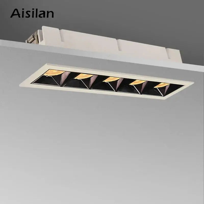 Modern white & black recessed spot light living room ceiling downlight