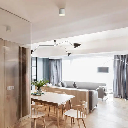 Modern gray cri97 anti-glare led downlight for living room