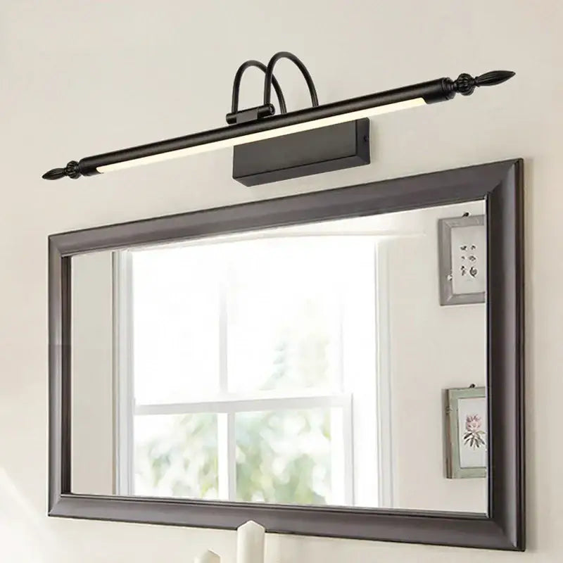 Ornate brass led mirror lights – bathroom vanity wall lamp