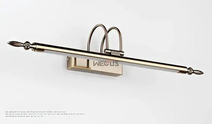 Ornate brass led mirror lights – bathroom vanity wall lamp