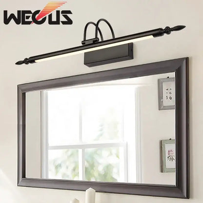 Ornate brass led mirror lights – bathroom vanity wall lamp