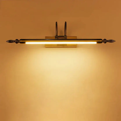Ornate brass led mirror lights – bathroom vanity wall lamp
