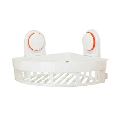 Modern white & orange abs bathroom shelf shower storage basket