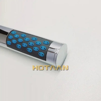 Chrome and black abs chrome plated square shower head bathroom accessory