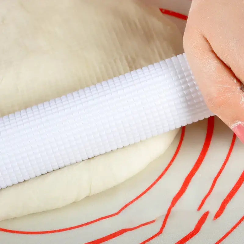 Textured white abs floating point rolling pin kitchen dough tool
