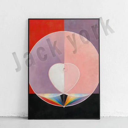 Modern pastel abstract art canvas wall print living room set of 6