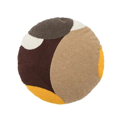 Modern abstract beige coffee brown cushion cover living room decor