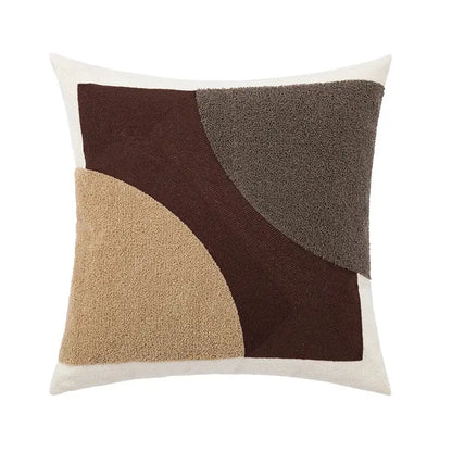 Modern abstract beige coffee brown cushion cover living room decor
