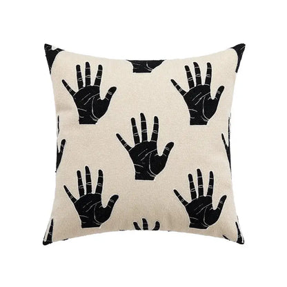 Modern abstract beige coffee brown cushion cover living room decor