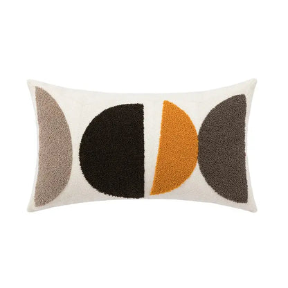 Modern abstract beige coffee brown cushion cover living room decor