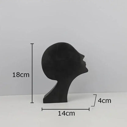Abstract cast iron acrobatics sculpture living room hoop decor