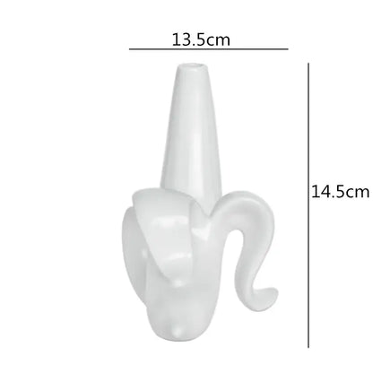 Modern abstract character white ceramics vase living room decor