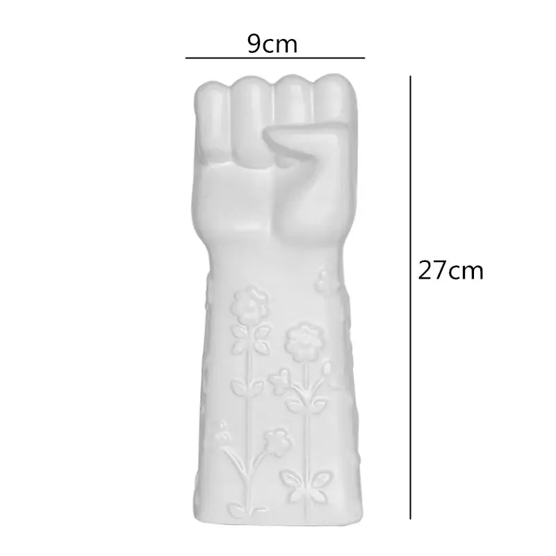Modern abstract character white ceramics vase living room decor