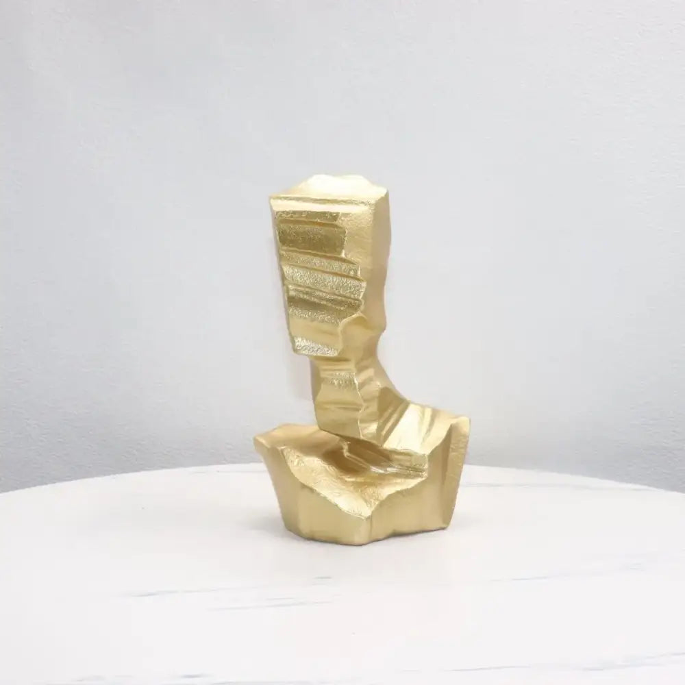 Modern black & white abstract characters sculpture living room bookends