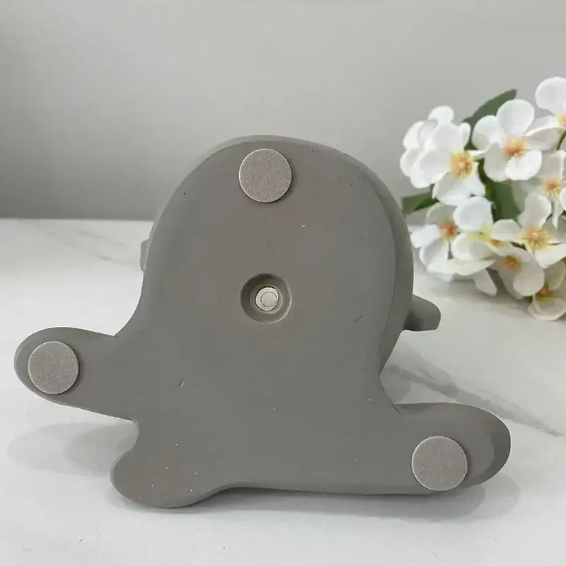Abstract gray ceramic face flowerpot ornament living room planter