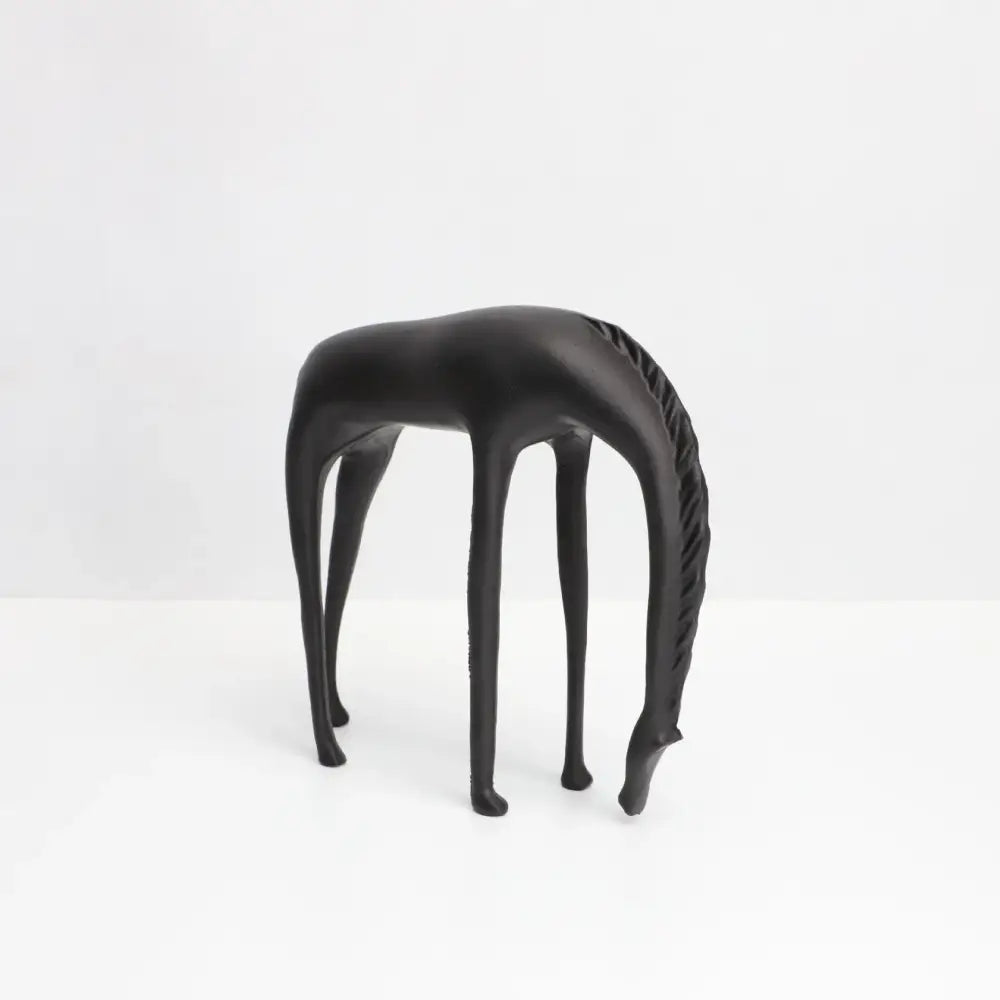 abstract horse iron sculpture set living room metal decor